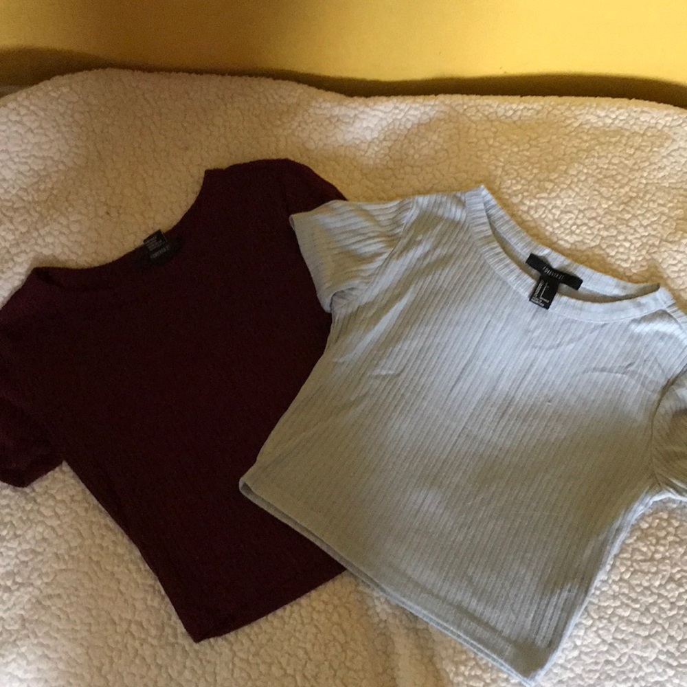 Forever 21 Basic Crop Tops